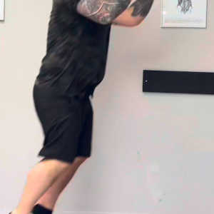 Saut réception squat