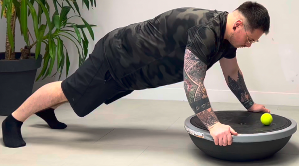 Gainage Bosu avec balle