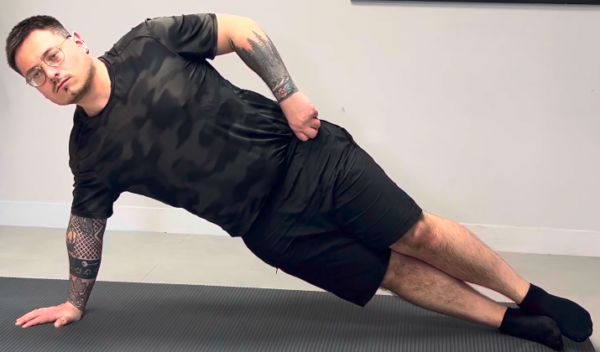 Gainage latéral pied