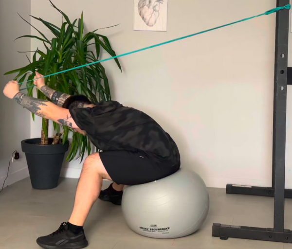 Flexion du tronc sur Swiss Ball – Image 2