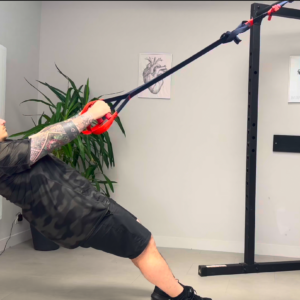 Rameur dos TRX