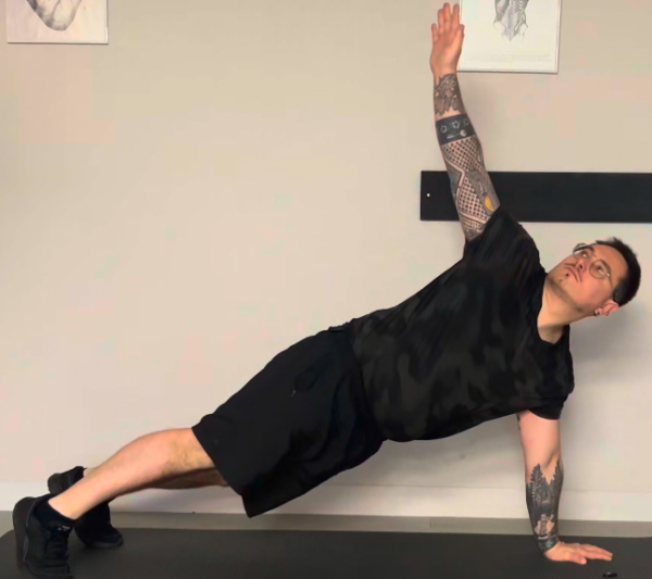 Rotation épaule en gainage
