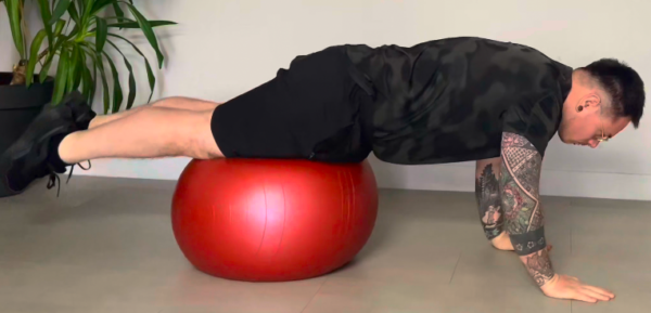 Planche qui roule sur Swiss Ball – Image 2