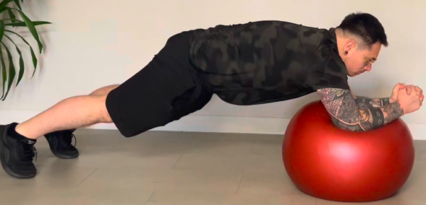 Gainage cercle sur Swiss Ball – Image 2