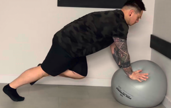 Gainage avec flexion de cheville
