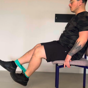 Flexion avec maintien de jambe tendue