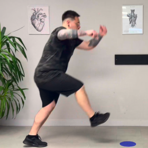 Saut à une jambe sur cible